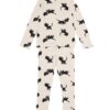 Takkie en Siepie kinderpyjama rib gebroken wit (gebroken wit)