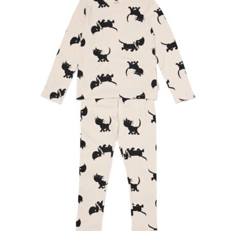 HEMA Takkie en Siepie kinderpyjama rib gebroken wit (gebroken wit) | HEMA