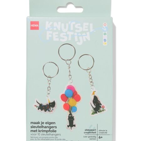 HEMA Takkie en Siepie krimpfolie sleutelhangersset | HEMA