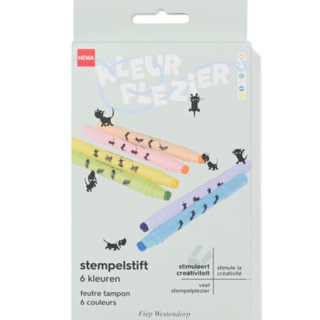 HEMA Takkie en Siepie stempelstift - 6 stuks | HEMA