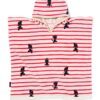 HEMA Takkie kinderponcho 60x60cm strepen (rood) | HEMA