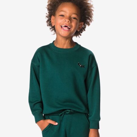 HEMA Takkie kindersweater groen (groen) | HEMA