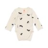 HEMA Takkie newborn meegroei overslagromper ecru (ecru) | HEMA