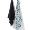 Takkie thee- en keukendoekset katoen blauw - 2 stuks (blauw)