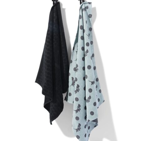 Takkie thee- en keukendoekset katoen blauw - 2 stuks (blauw)