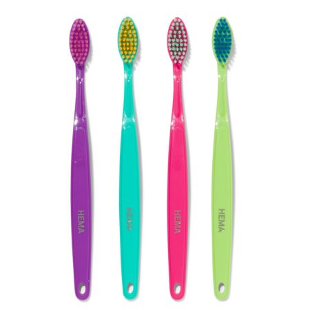 HEMA Tandenborstels - medium - 4 stuks | HEMA