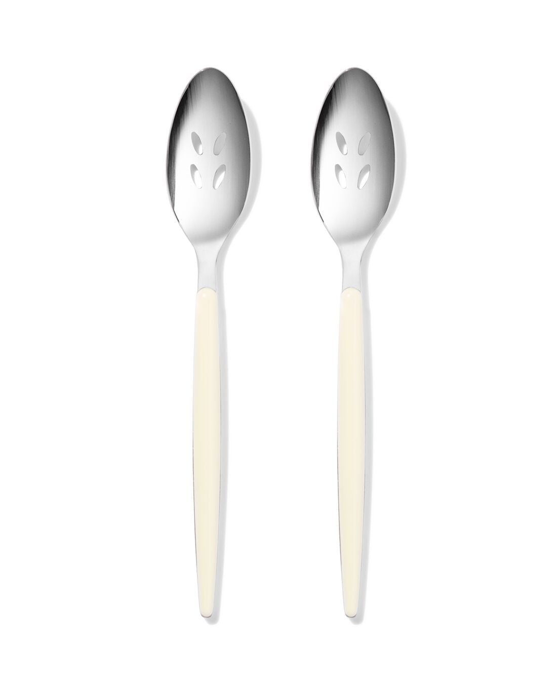 HEMA Tapaslepels met gaatje rvs - 2 stuks | HEMA