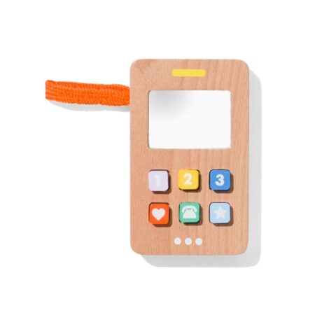 HEMA Telefoon hout 11x6.5x2 | HEMA
