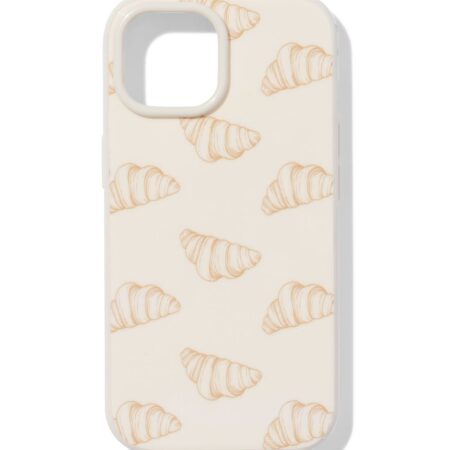 Telefoonhoesje voor iPhone croissant (gebroken wit)