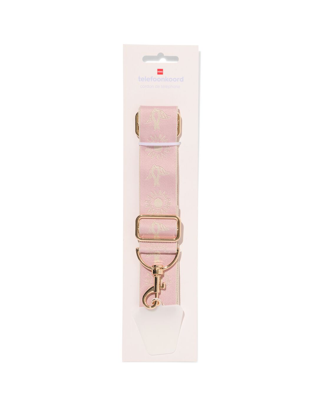 HEMA Telefoonkoord breed 120cm roze | HEMA