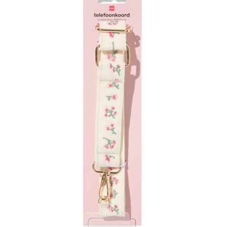 HEMA Telefoonkoord breed 68cm bloemen (multicolor) | HEMA