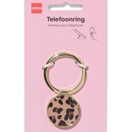 HEMA Telefoonring ⌀4cm luipaard (bruin) | HEMA