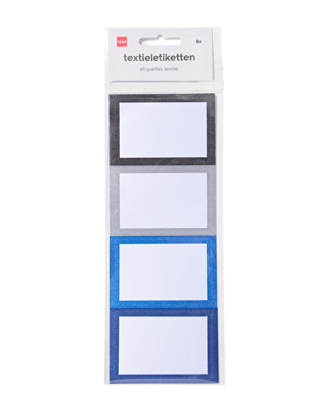 HEMA Textieletiketten - 8 stuks (blauw) | HEMA