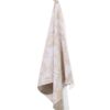 HEMA Theedoek 65x65 katoen bladeren beige (zand) | HEMA