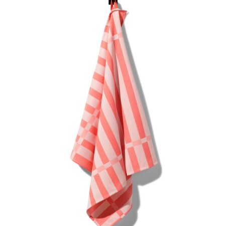 HEMA Theedoek 65x65 katoen koraal (koraal) | HEMA