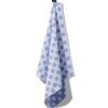 HEMA Theedoek 65x65 katoen met stippen (felblauw) | HEMA