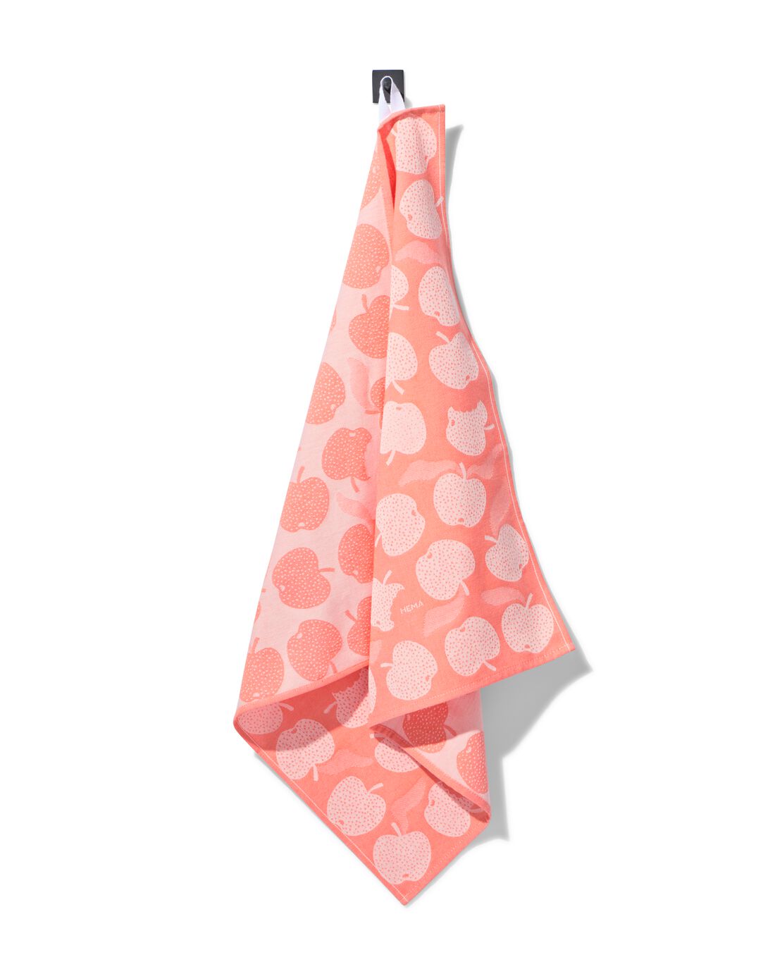 HEMA Theedoek 65x65cm katoen appel koraal (koraal) | HEMA