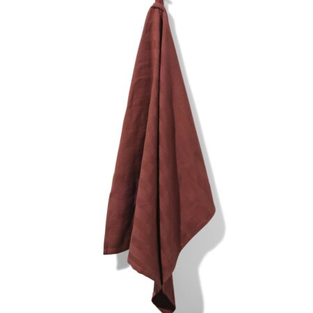 HEMA Theedoek 65x65cm katoen bruin (donkerbruin) | HEMA