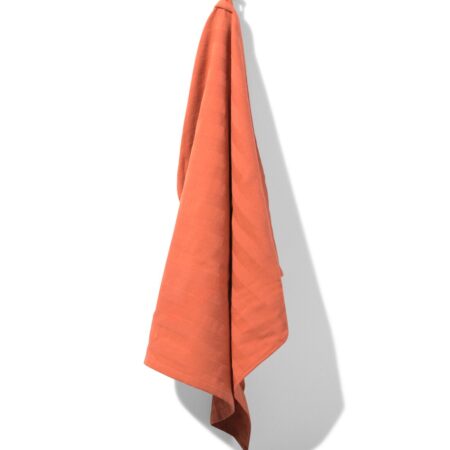 HEMA Theedoek 65x65cm katoen koraal (koraal) | HEMA