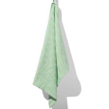 HEMA Theedoek 65x65cm katoen middengroen (felgroen) | HEMA