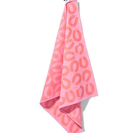 HEMA Theedoek 65x65cm katoen rookworst roze (koraalroze) | HEMA