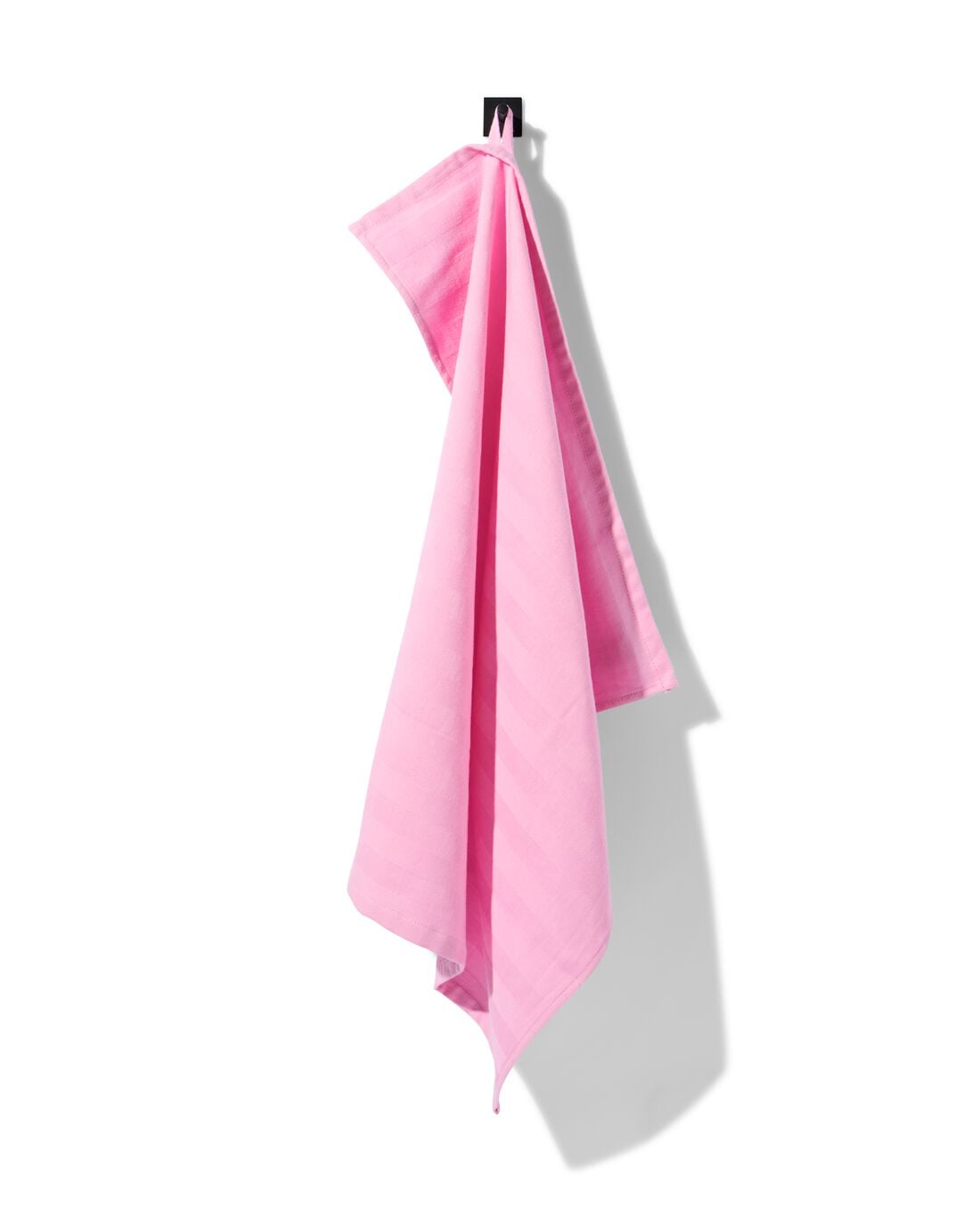HEMA Theedoek 65x65cm katoen roze (roze) | HEMA