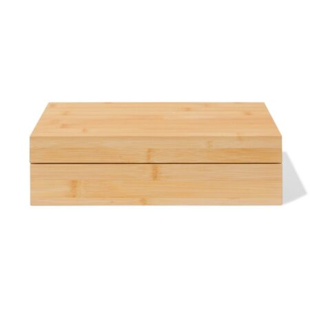 HEMA Theedoos 31.5x18.5x9cm bamboe 8 vakken bruin (hout) | HEMA