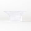 Theelichthouder ⌀11x5cm Zwier glas transparant