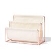 HEMA Tijdschriftenrekje 18x9x13.5cm metaal canvas (gebroken wit) | HEMA