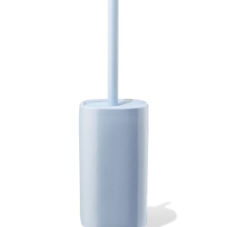 HEMA Toiletborstel en houder ⌀10.5x19cm keramiek blauw (blauw) | HEMA