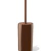 HEMA Toiletborstel en houder ⌀10.5x19cm keramiek bruin (bruin) | HEMA