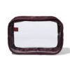 HEMA Toilettas 12x18cm transparant bordeaux | HEMA