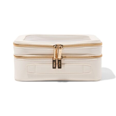 HEMA Toilettas 23x15x9cm dubbellaags transparant | HEMA