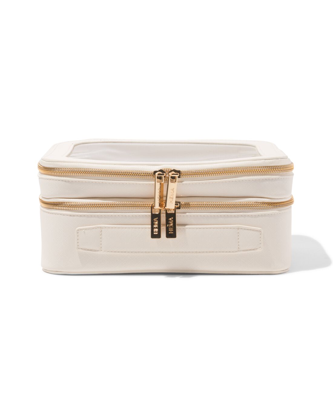 HEMA Toilettas 23x15x9cm dubbellaags transparant | HEMA