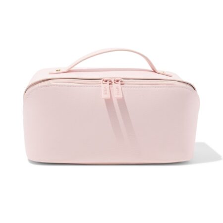 HEMA Toilettas met diagonale rits 24x12x12cm roze | HEMA