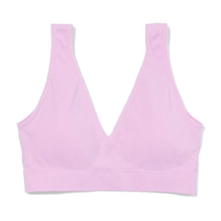 HEMA Top zonder beugel naadloos lila (lila) | HEMA
