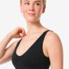 HEMA Top zonder beugel naadloos zwart (zwart) | HEMA