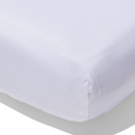 HEMA Topper hoeslaken 140x200cm hotel katoen satijn wit (wit) | HEMA
