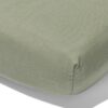 HEMA Topper hoeslaken 160x200cm zacht katoen groen (groen) | HEMA