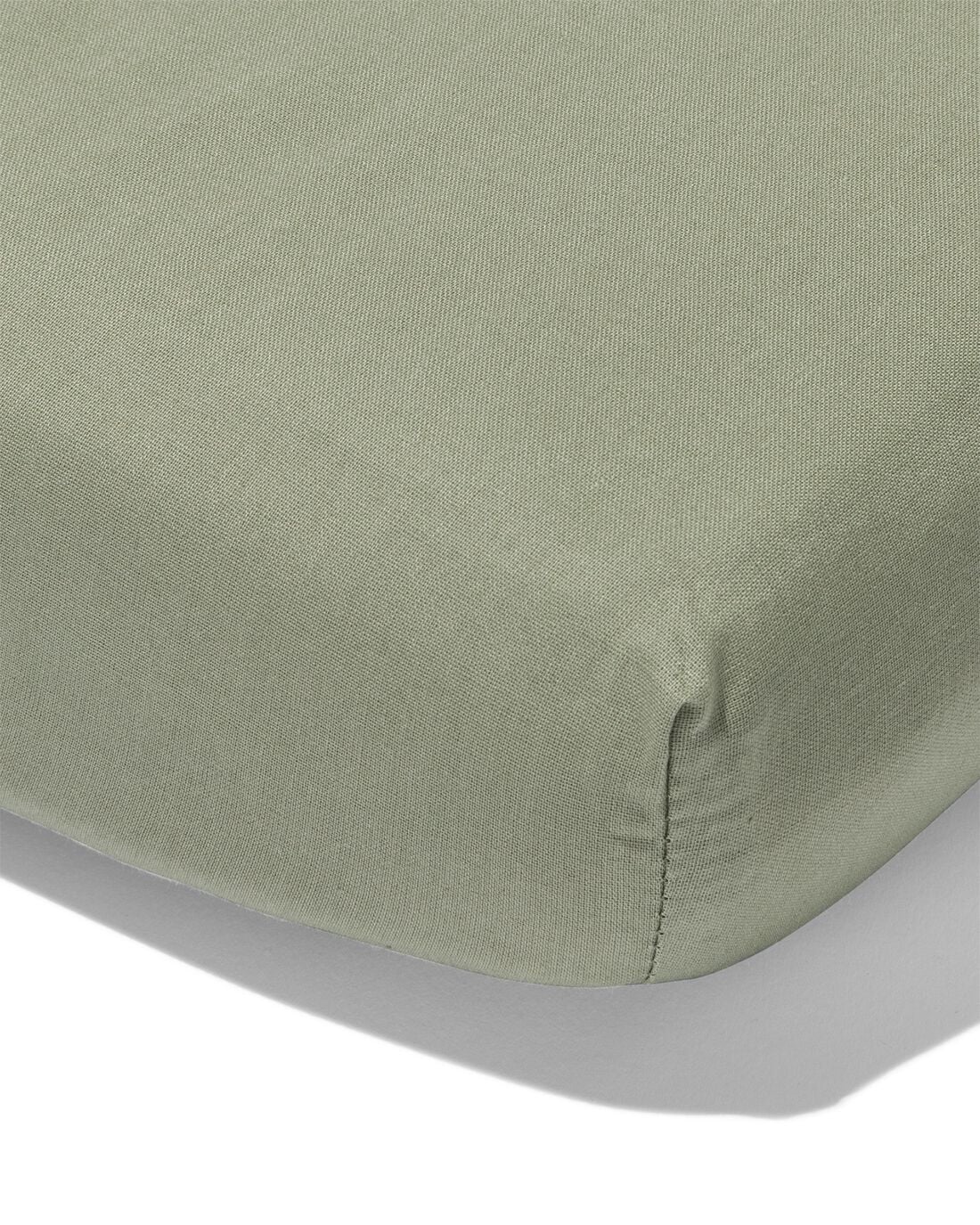 HEMA Topper hoeslaken 180x220cm zacht katoen groen (groen) | HEMA