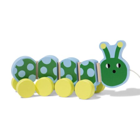 HEMA Trekdier rups 27x12x8cm hout | HEMA