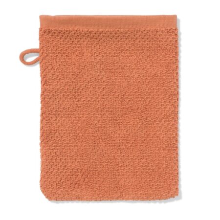 HEMA Tweedekans washand 16x21cm recycled katoen terra (terra) | HEMA