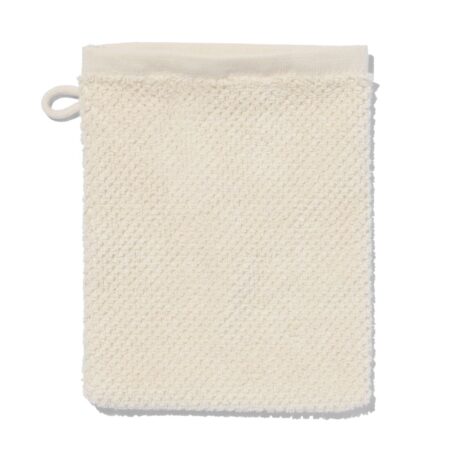 HEMA Tweedekans washand recycled katoen 16x21 ecru (ecru) | HEMA