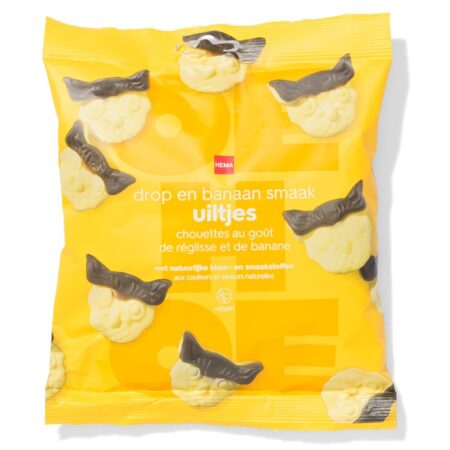 HEMA Uiltjes drop en banaan 215g | HEMA