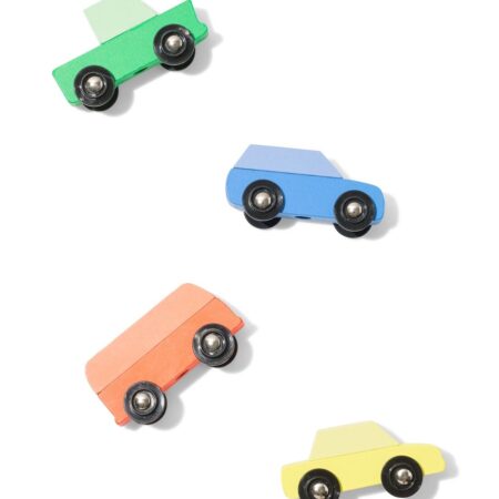 HEMA Uitdeelauto's hout - 4 stuks | HEMA