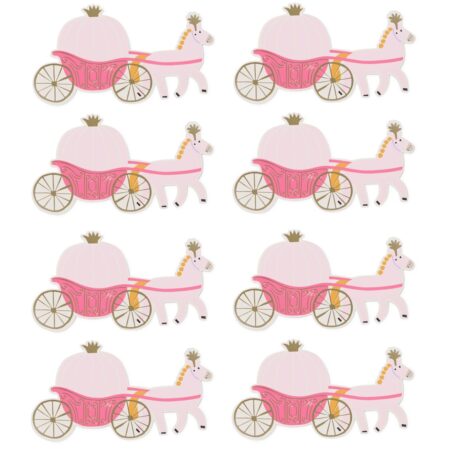 HEMA Uitnodigingskaarten prinses - 8 stuks (roze) | HEMA