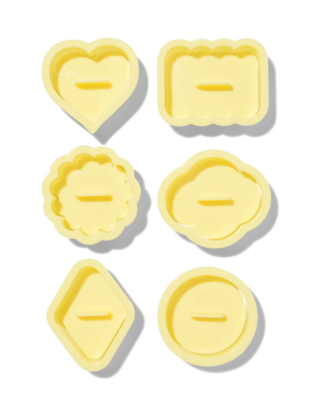 HEMA Uitsteekvormen figuurtjes - 6 stuks (geel) | HEMA