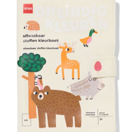 HEMA Uitwasbaar kleurboek 22x16cm dieren | HEMA