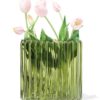 HEMA Vaas 8x20cm glas ovaal groen (groen) | HEMA