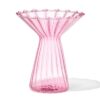 HEMA Vaas voor geurstokjes ⌀10x12cm glas met kraag roze (roze) | HEMA
